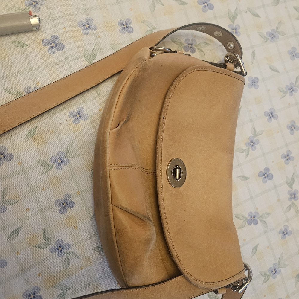 Coach Tan Leather Hobo Bag